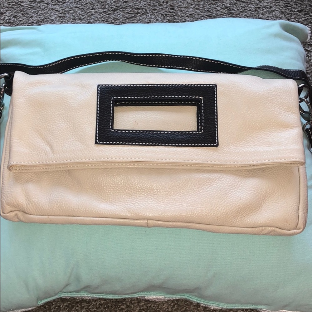 Multi Function Fold Over Bag In Tan/Brown - image 1